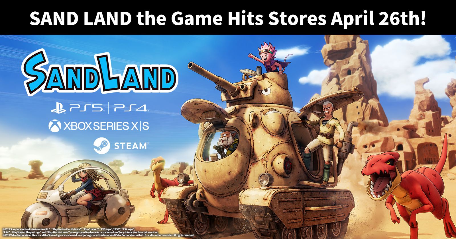 At Long Last, the SAND LAND Game Releases on Friday, April 26th!