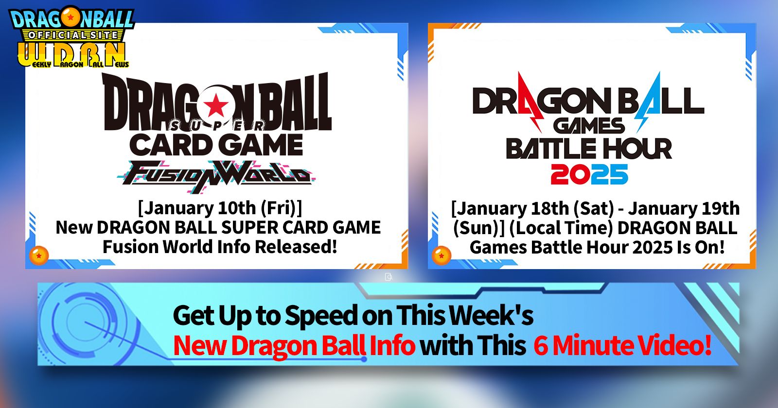 [January 13th] Weekly Dragon Ball News Broadcast!