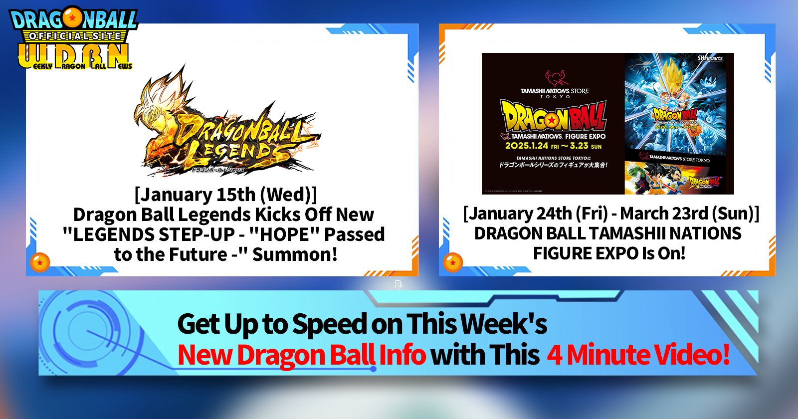 [January 20th] Weekly Dragon Ball News Broadcast!