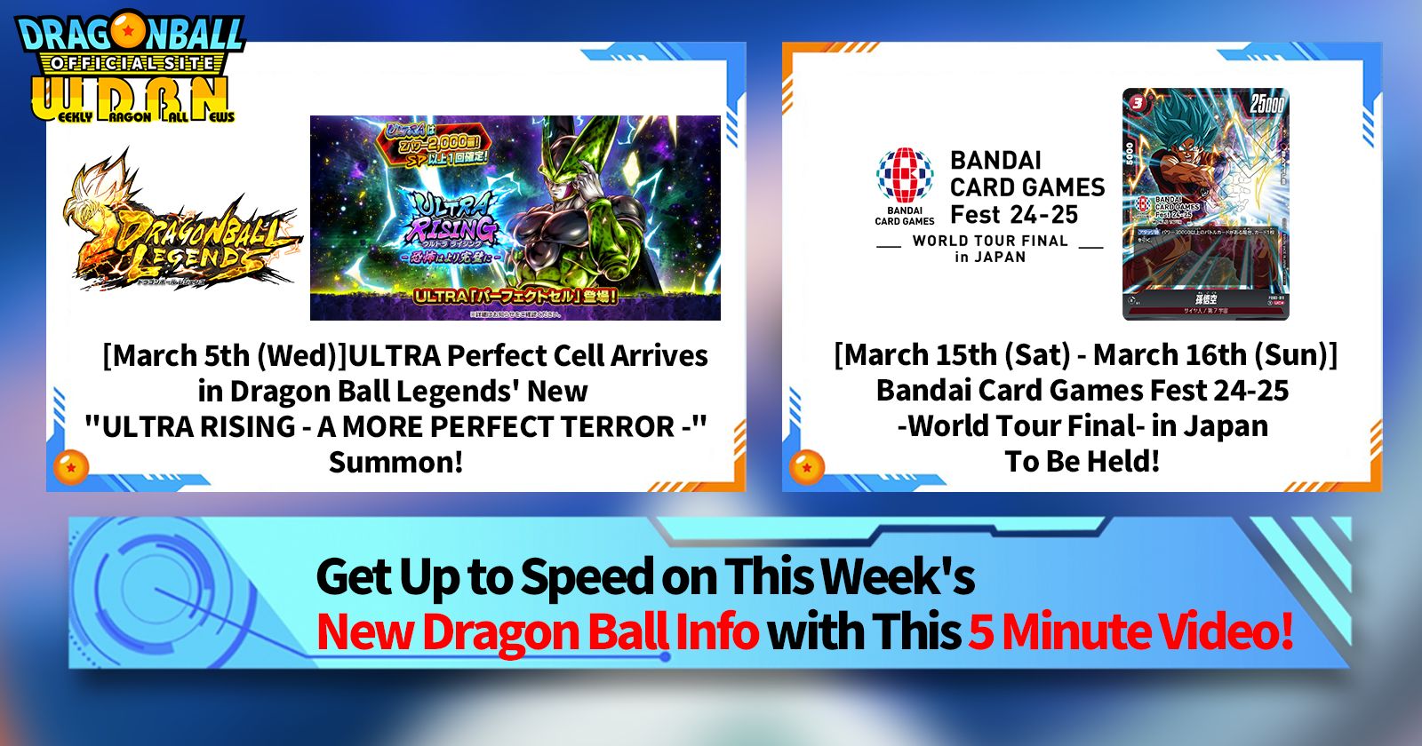 [March 10th] Weekly Dragon Ball News Broadcast!