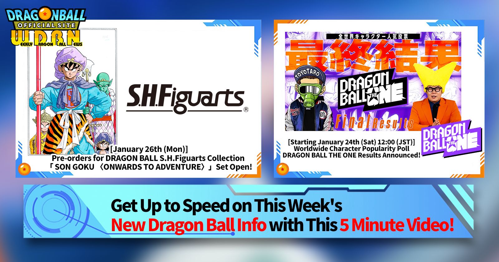 [January 26th] Weekly Dragon Ball News Broadcast!