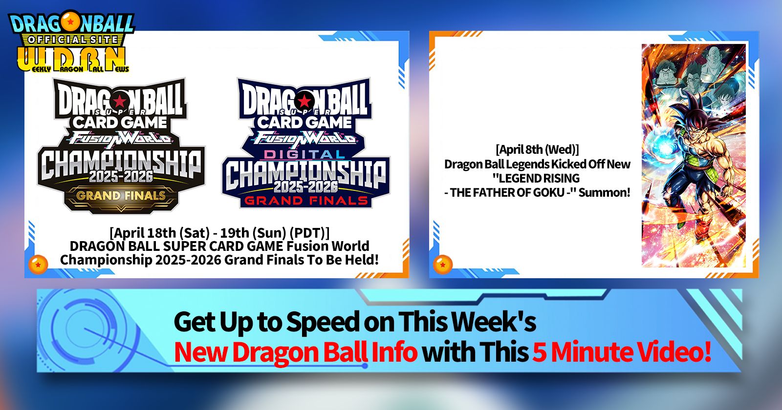 [April 13th] Weekly Dragon Ball News Broadcast!