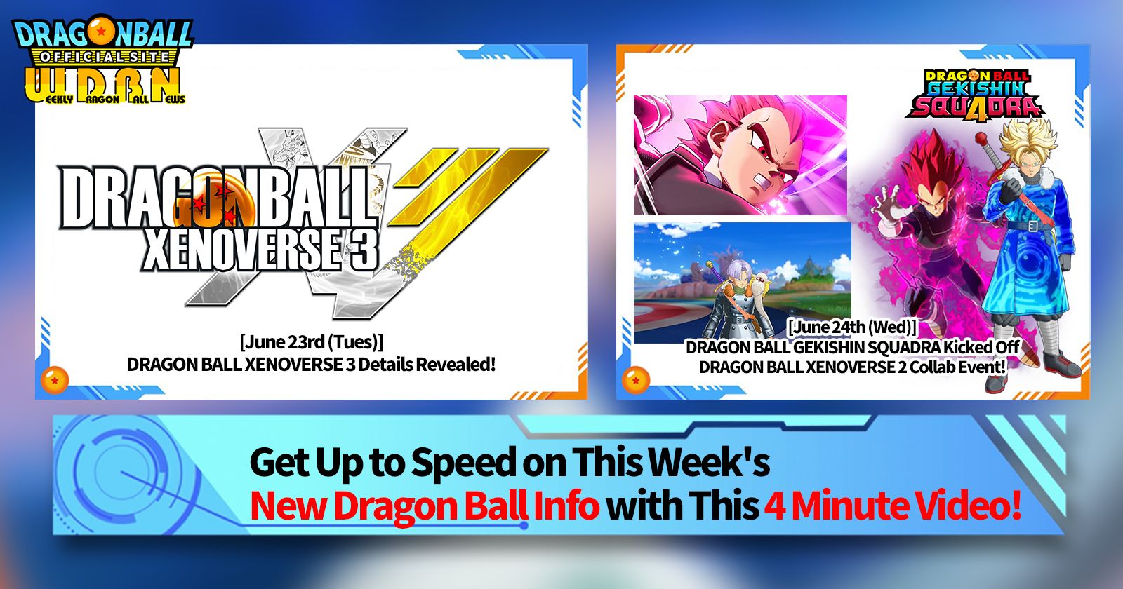 [June 29th] Weekly Dragon Ball News Broadcast!