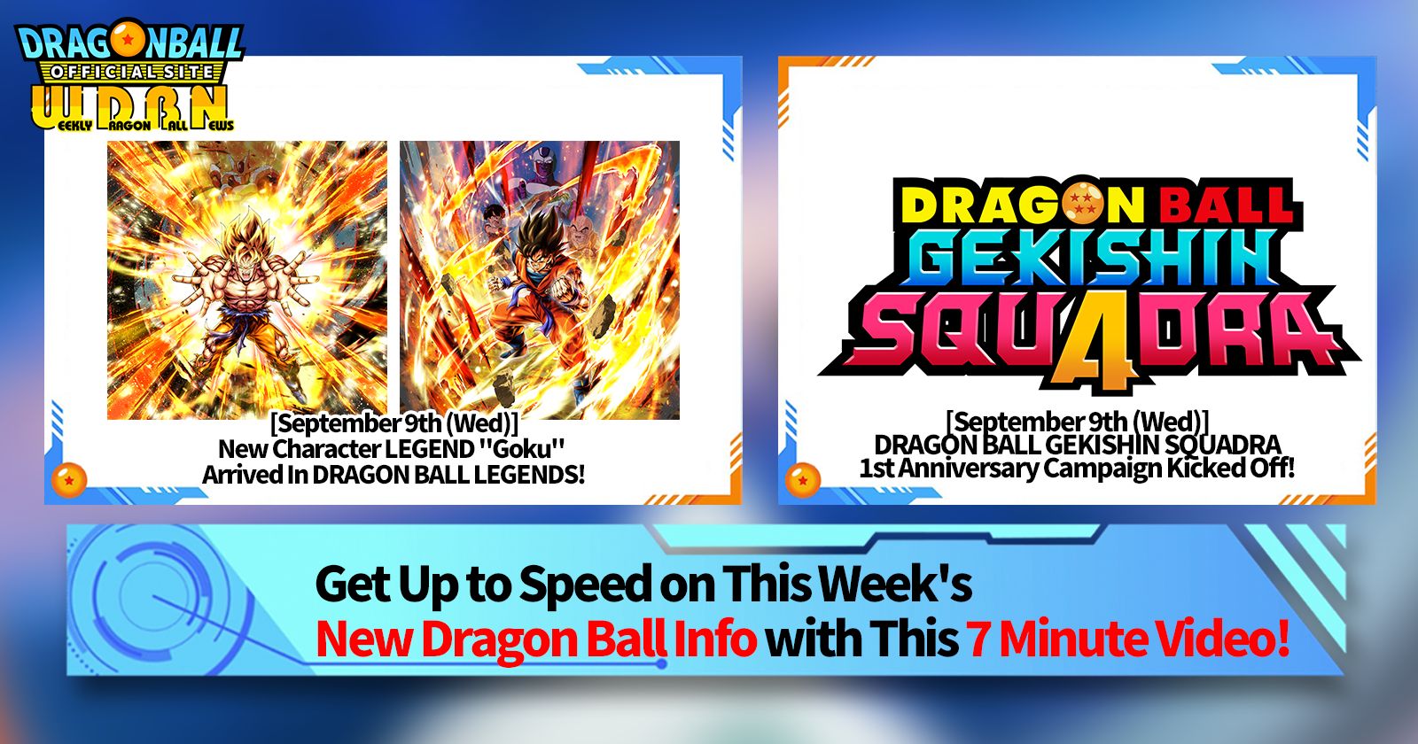 [September 14th] Weekly Dragon Ball News Broadcast!