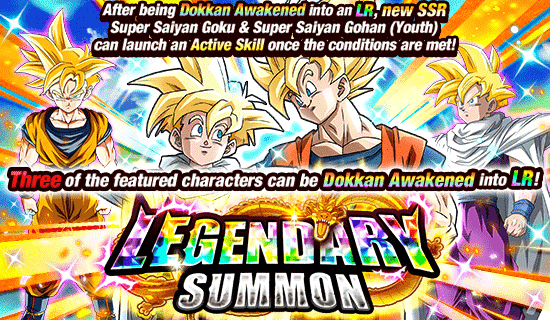 Dragon Ball Z Dokkan Battle Launches Legendary Summon! Witness the Legendary Power of the Father-Son Defenders of Earth!!