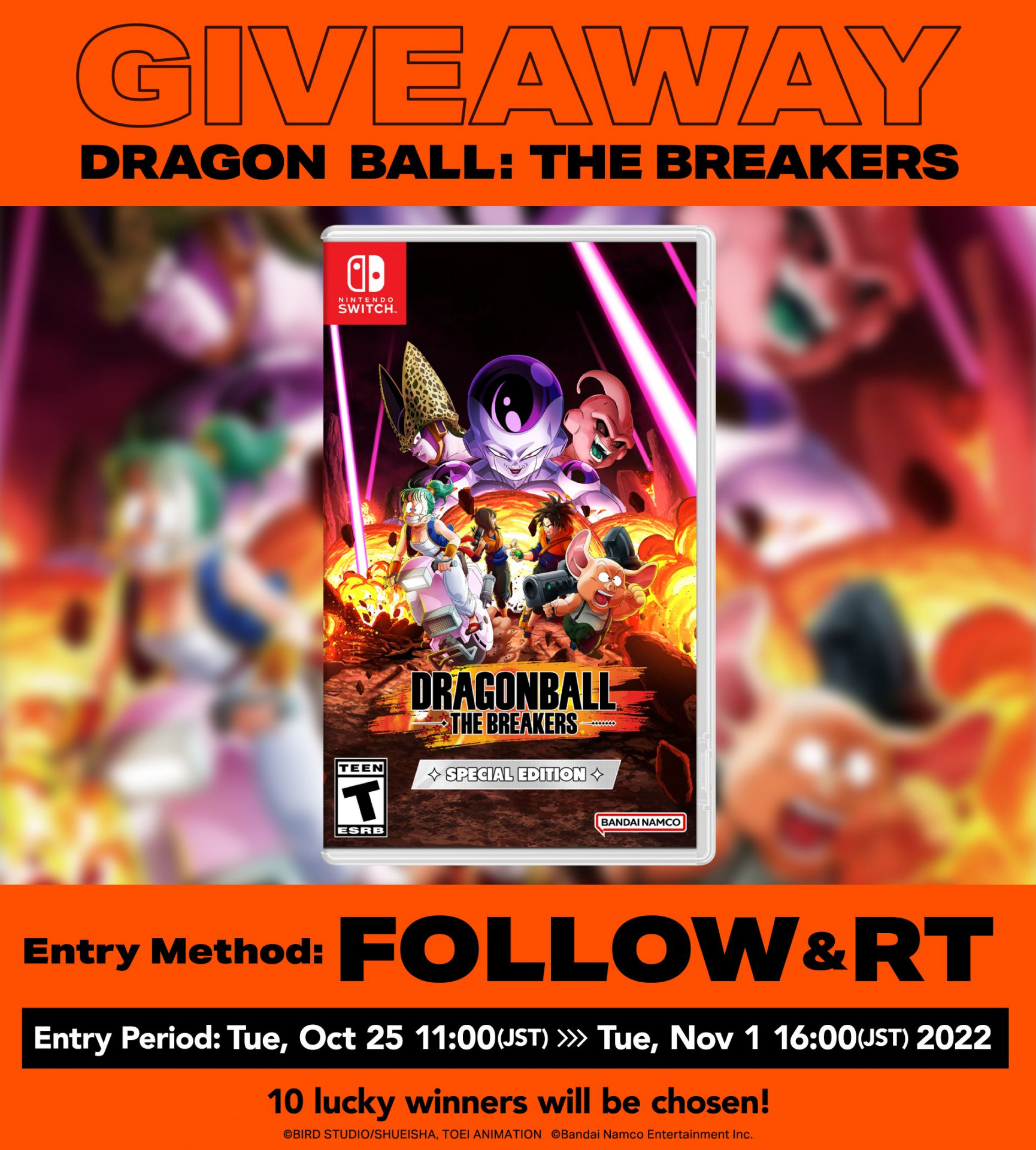 Win a Copy of the Game! DRAGON BALL: THE BREAKERS Release Celebration Twitter Campaign On Now! (Until October 31, 23:00 PST!)