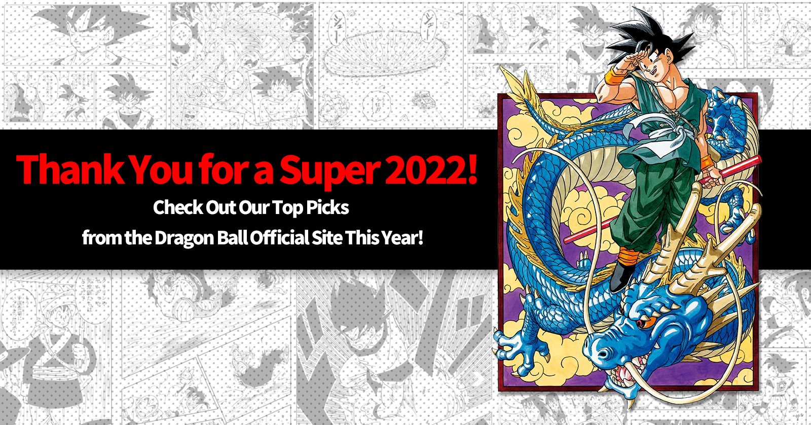 Thank You for a Super 2022! Check Out Our Top Picks from the Dragon Ball Official Site This Year!