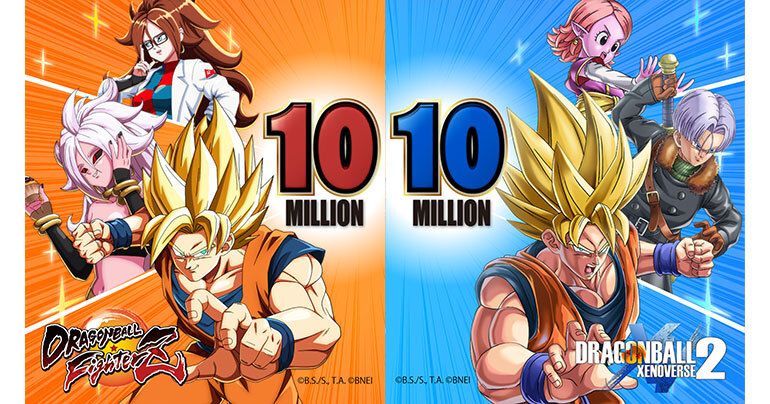 Campaigns On Now in Dragon Ball FighterZ and Dragon Ball Xenoverse 2 to Celebrate 10 Million Copies Sold!