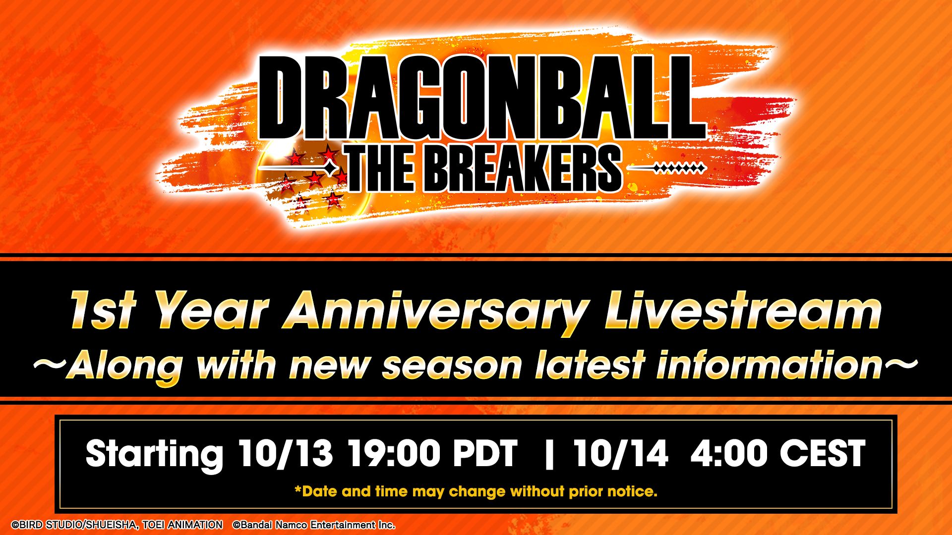 DRAGON BALL: THE BREAKERS Season 4 Coming Soon to Celebrate the Game's 1st Anniversary! Tune In to the 1st Year Anniversary Livestream for New Info!