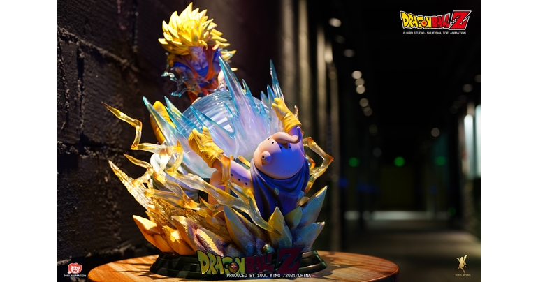 Super Saiyan 3 Goku VS Majin Buu Statue Figure Releases in China!