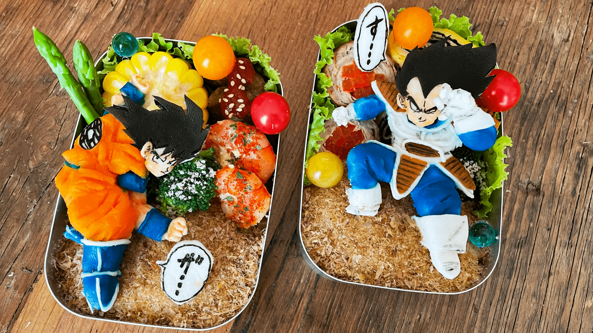 Dragon Ball Character Bento Box Festival!! Recreating Iconic Scenes with Japanese Ingredients! (Part 1)