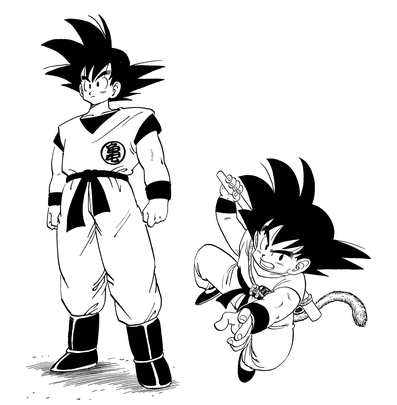 Dragon Ball Z Father Son Kamehameha Goku and Gohan Manga Panel