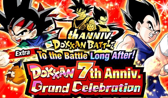 To the Battle Long After! Dokkan 7th Anniversary Grand Celebration On Now in Dragon Ball Z Dokkan Battle! New Extreme Z-Battle Gets Advanced Release in the Global Version!