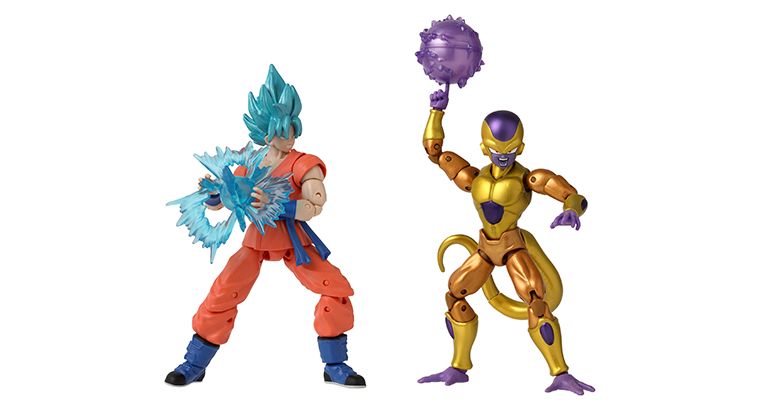 Super Saiyan Blue Goku and Golden Frieza Two-Figure Set Coming to the Dragon Stars Series Battle Pack Line!