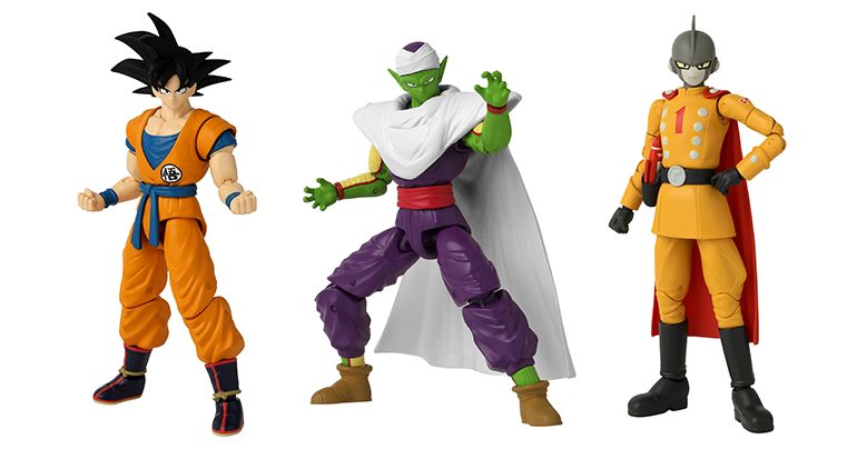 Goku, Piccolo, and Gamma 1 from Dragon Ball Super: SUPER HERO Join the Dragon Stars Series!