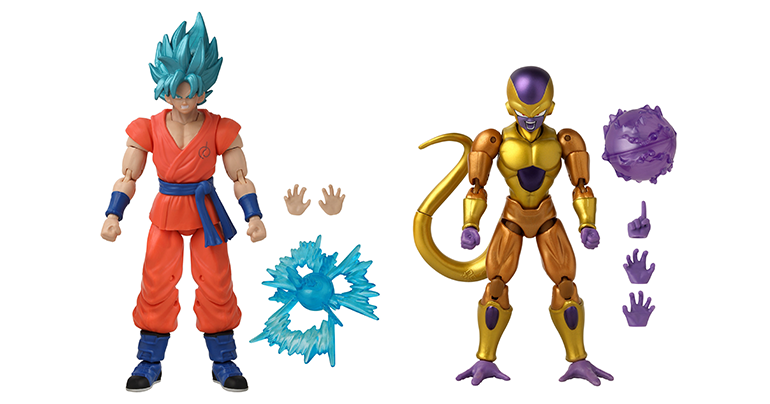 DB Super Hero Dragon Stars SS Blue Goku Vs Frieza Action Figure 2-pack