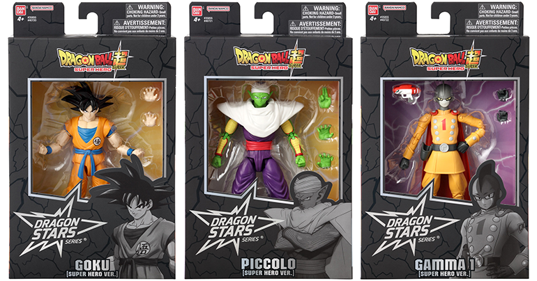 Goku, Piccolo, and Gamma 1 from Dragon Ball Super: SUPER HERO Join the Dragon  Stars Series!]