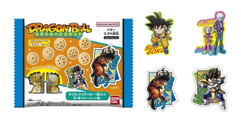 Dragon Ball Sticker Cookies Now On Sale!